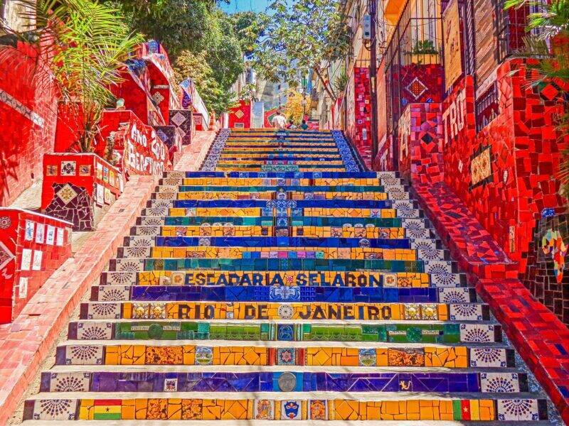 colorful staircase